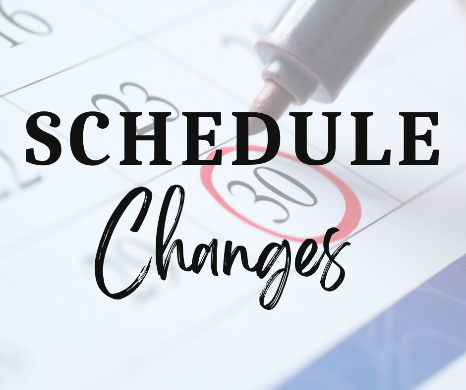 Current Weather Related Schedule Changes